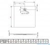 Radaway Kyntos C brodzik kwadratowy 90x90cm czarny HKC9090-54